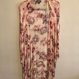 Pink flower coverup